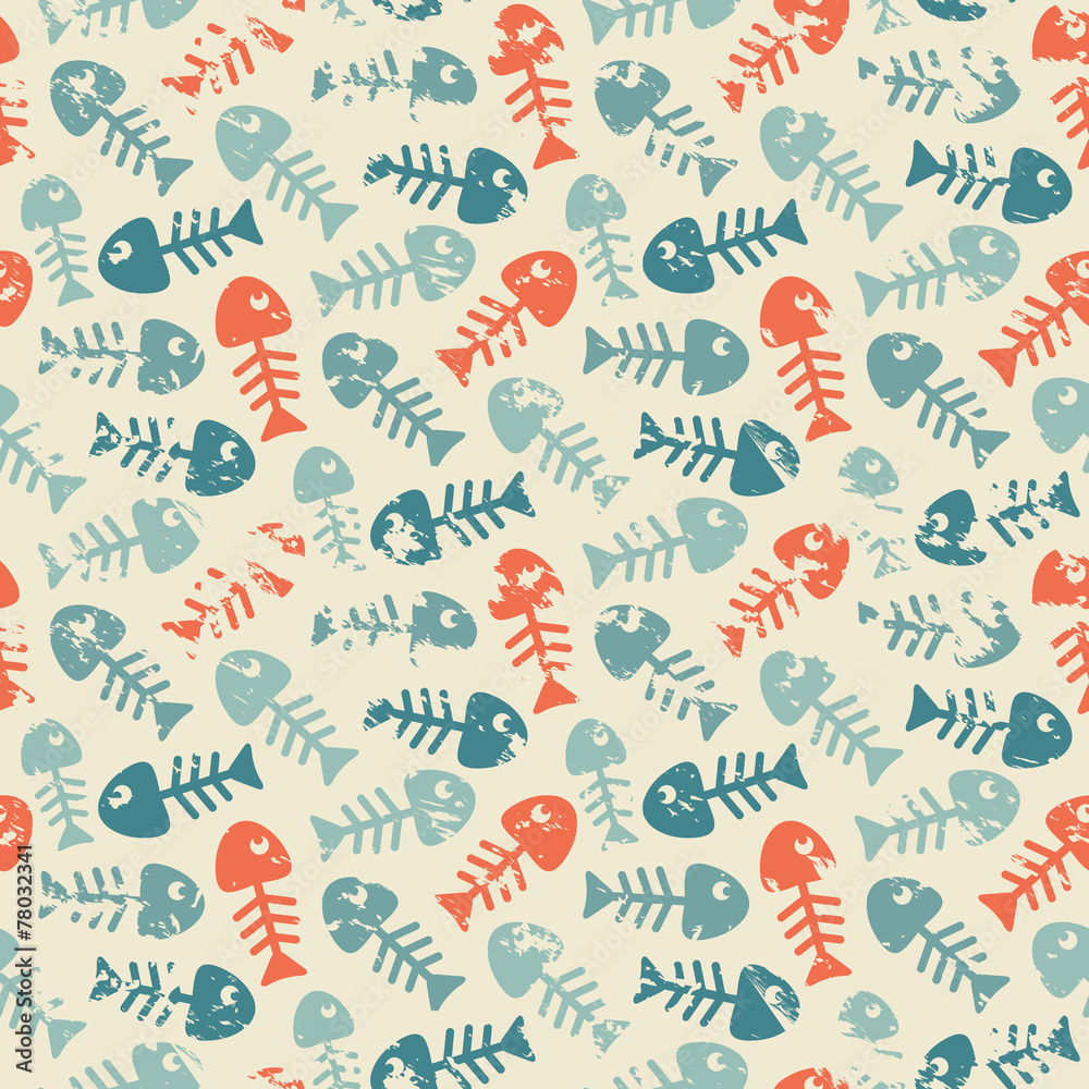 Fototapeta premium Pattern with fish