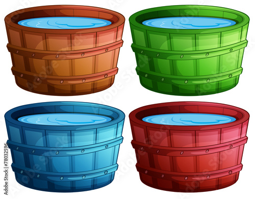 Wooden bucket