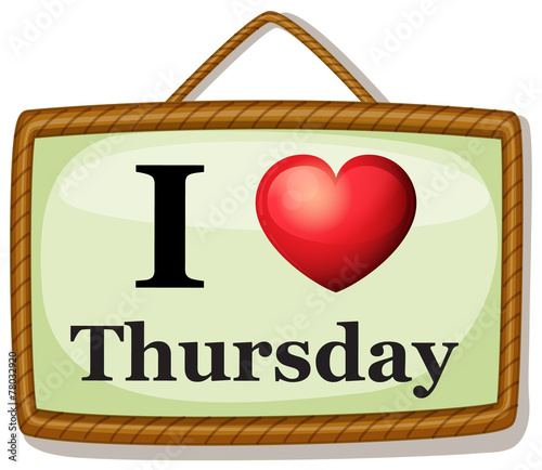 I love Thursday