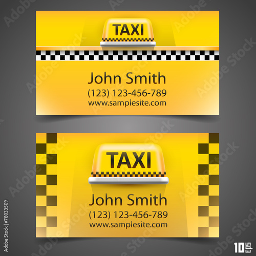 Taxi business card