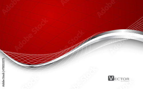 Stylish abstract red background. Vector