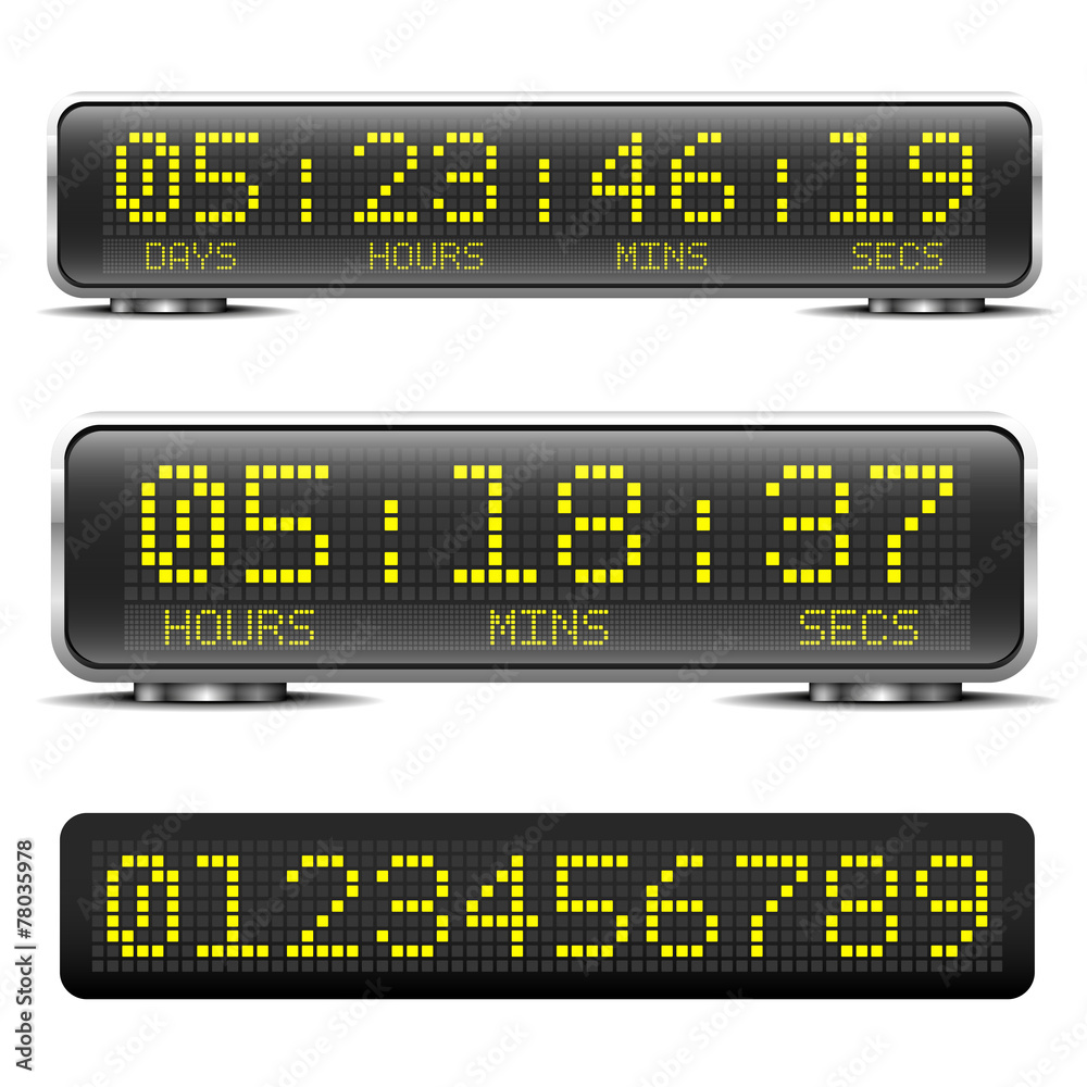 Fototapeta premium LED countdown timer