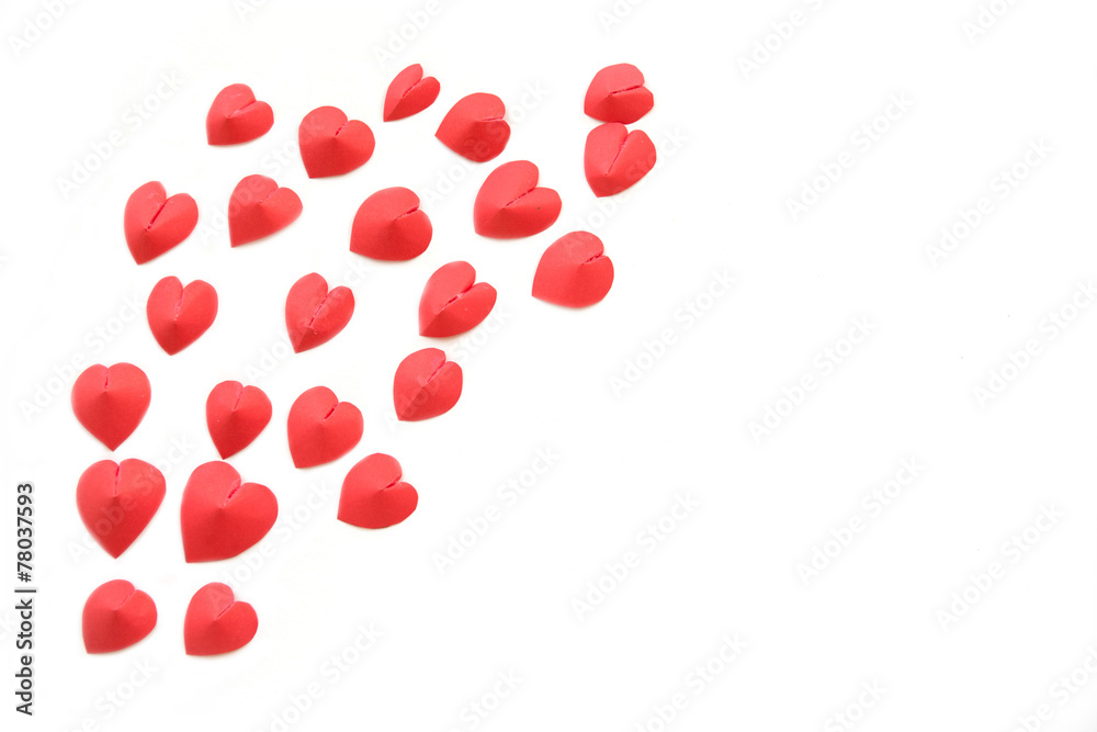 beautiful red heart isolate on white background beautiful red heart isolate on white background