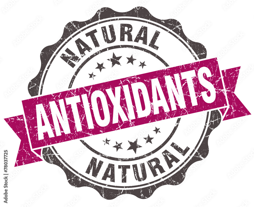 antioxidants grunge violet seal isolated on white antioxidants grunge violet seal isolated on white
