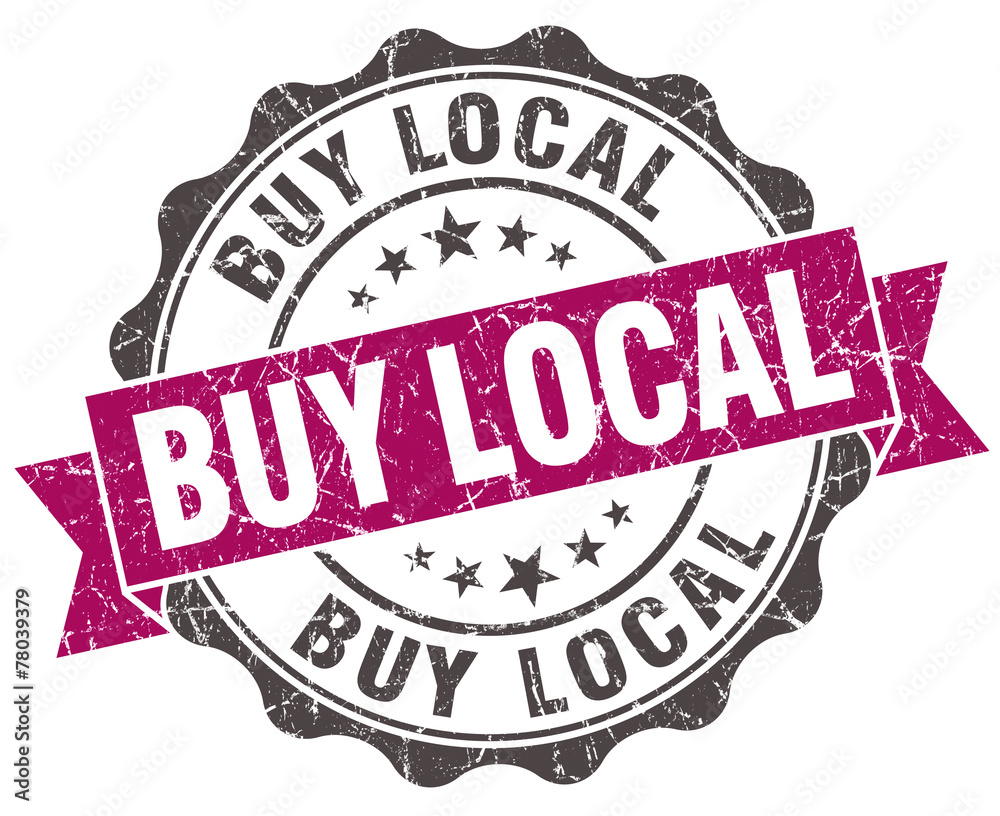 buy local grunge violet seal isolated on white buy local grunge violet seal isolated on white