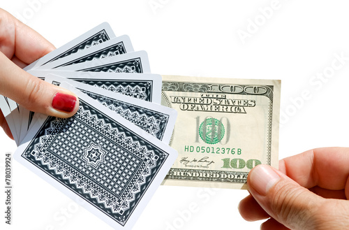 Pulling out 100 dollars