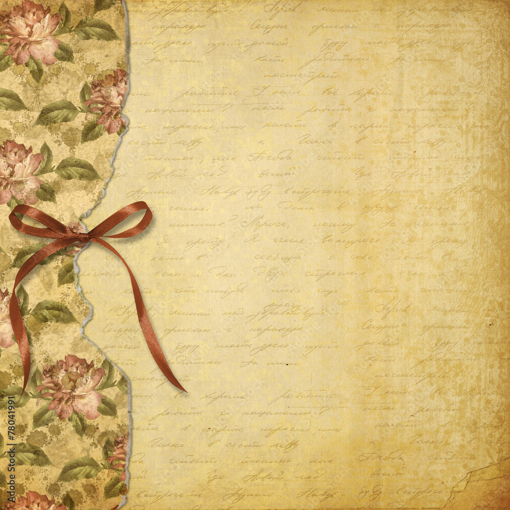 Grunge alienated album for photos with painted roses Grunge alienated album for photos with painted roses