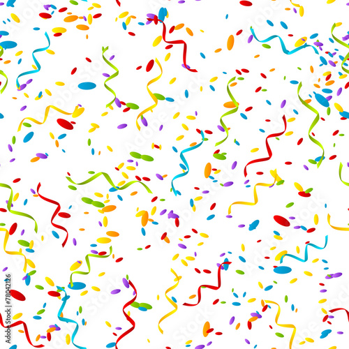 Seamless pattern with color confetti