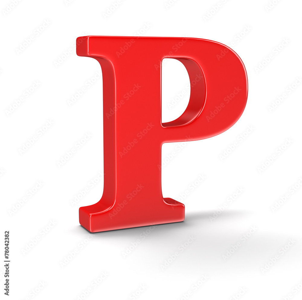 Dice with letter P (clipping path included) Dice with letter P (clipping path included)