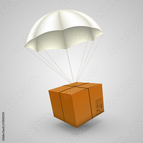 air parcels on a white background