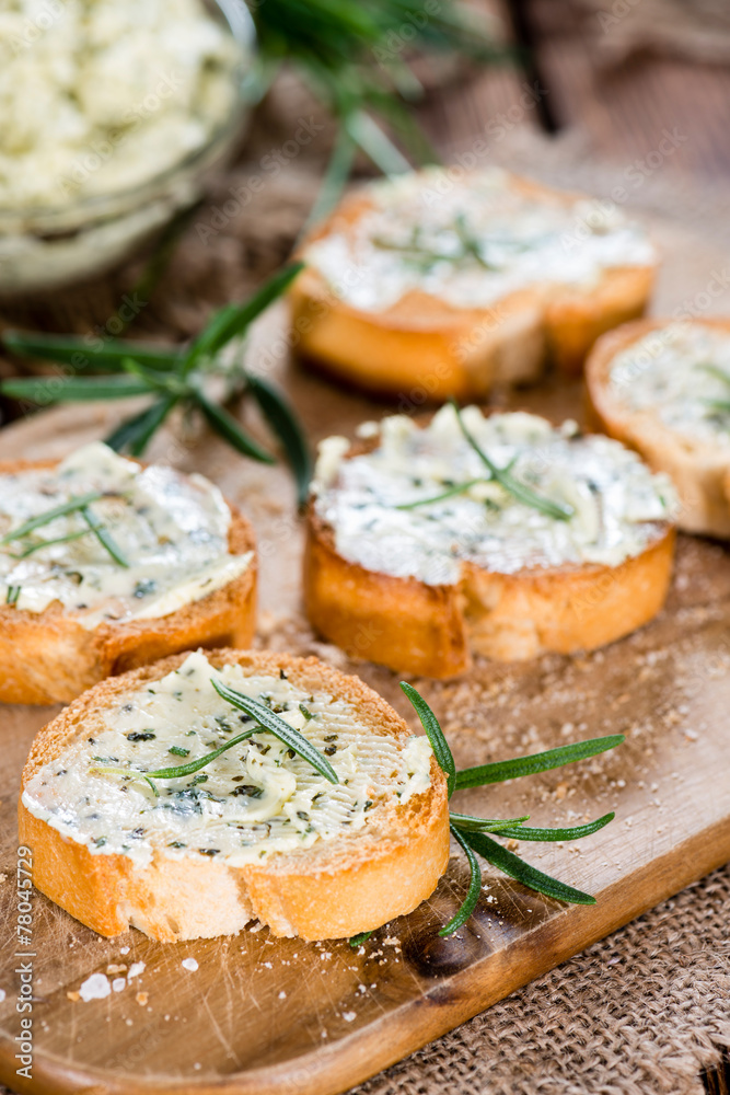 Baguette with Herb Butter and Rosemary Baguette with Herb Butter and Rosemary