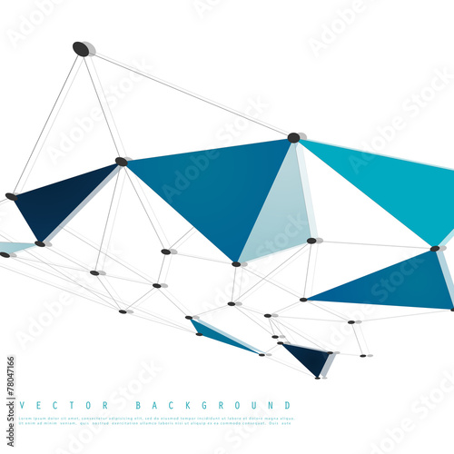 Vector network background abstract polygon triangle.