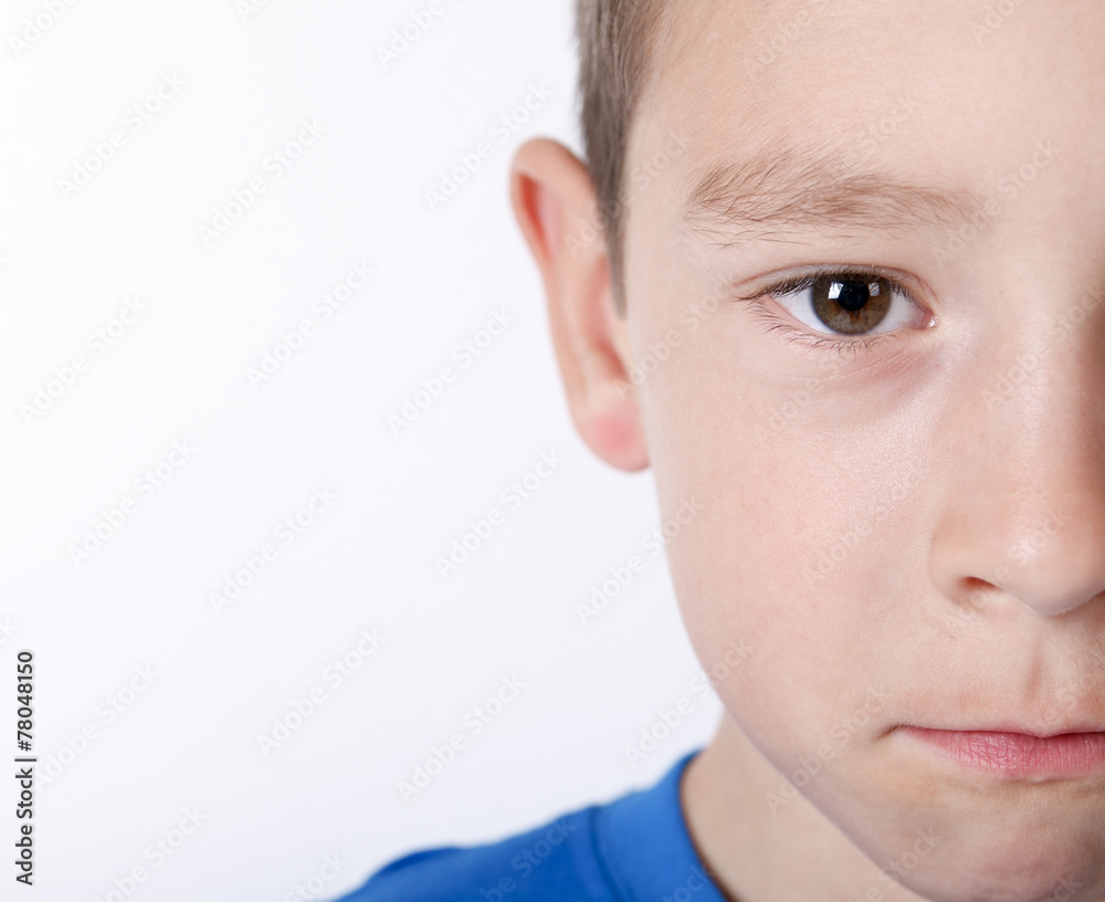 Fototapeta premium Photo of adorable young happy boy looking at camera.
