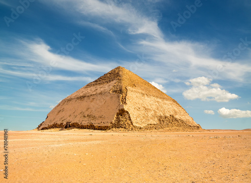 Famous Bent Pyramid in Dahshur