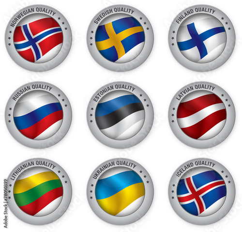 Badge quality country flag Free Download Badge quality country flag - GFXLoad
