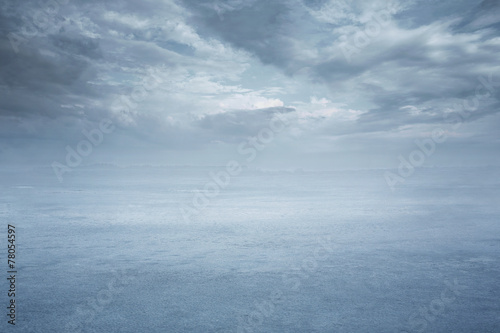 Empty frozen lake © rangizzz