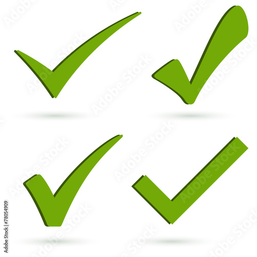 collection green checkmarks