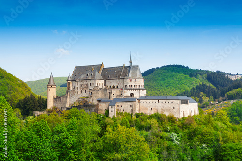 Vianden Luxembourg mountains and forests photo
