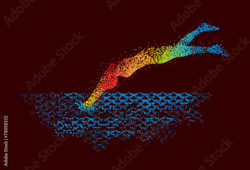 Swimming Art 3 Dark