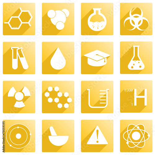 Icon Set für Chemie
