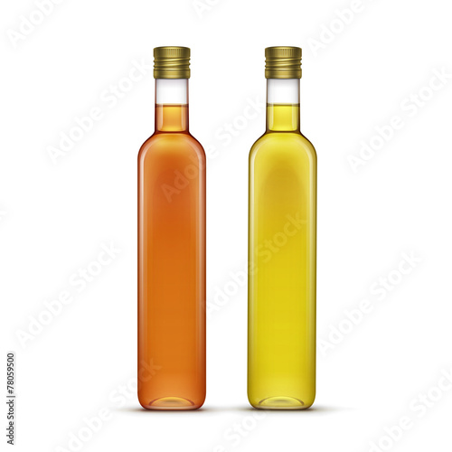 Wallpaper Mural Vector Set of Olive or Sunflower Oil Glass Bottles Torontodigital.ca