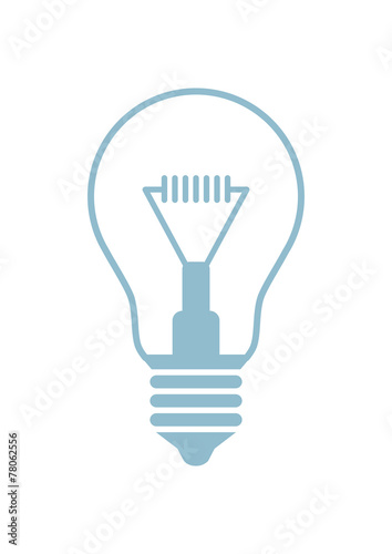 Light bulb icon on white background
