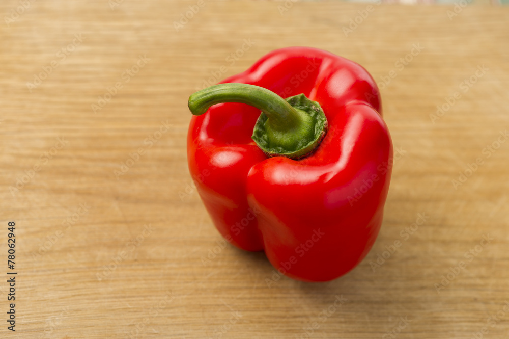 Whole ripe red sweet bell pepper Whole ripe red sweet bell pepper
