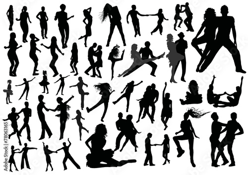 Dancing silhouettes