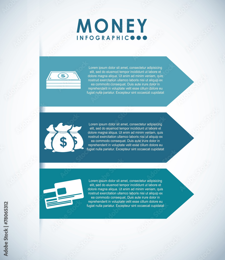 Fototapeta premium money infographics
