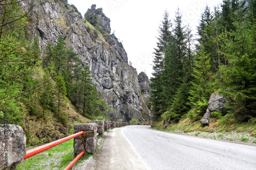 mountain road in Slovak beskids
