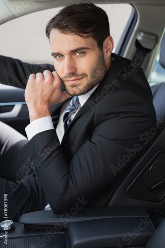 Businessman sitting in drivers seat © WavebreakMediaMicro