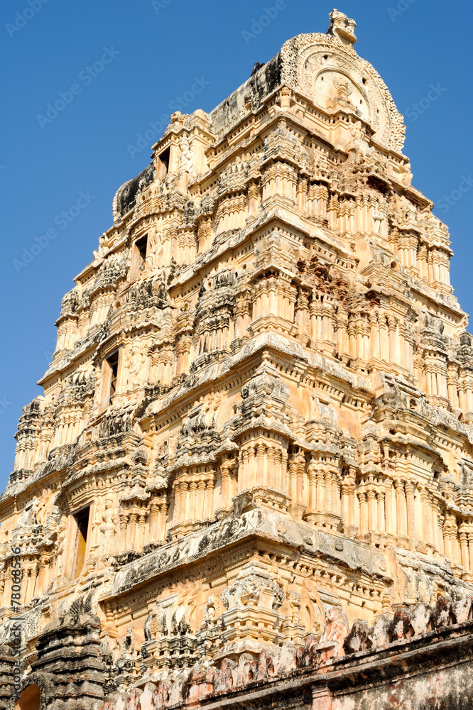 View of Shiva-Virupaksha Temple at Hampi, India