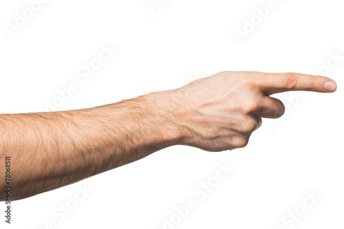 Pointing finger