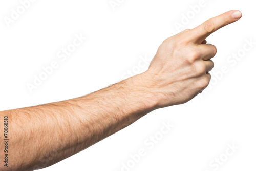 Pointing finger