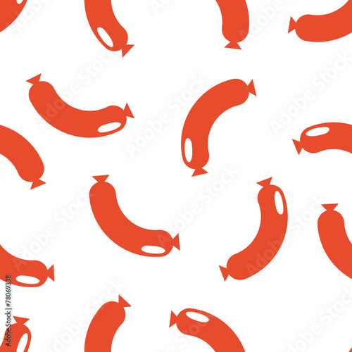 Seamless Background Of Sausages