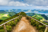 Walking path to the lakes of Sete Cidades, Azores