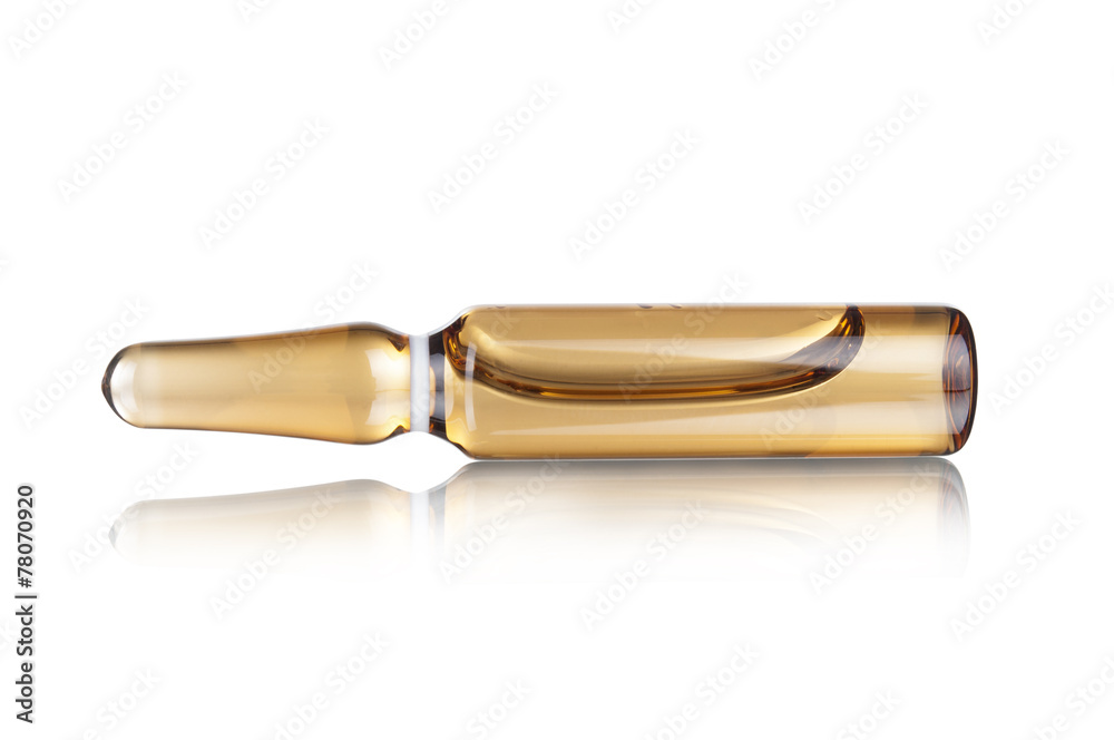 medical ampoule on a white background medical ampoule on a white background