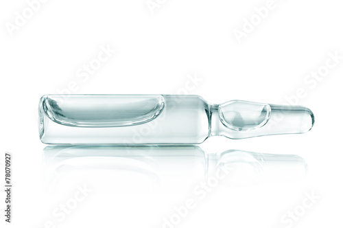 medical ampoule on a white background
