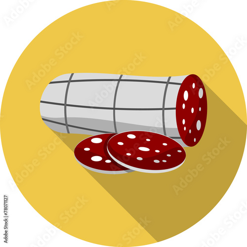 Vector Salami Sliced