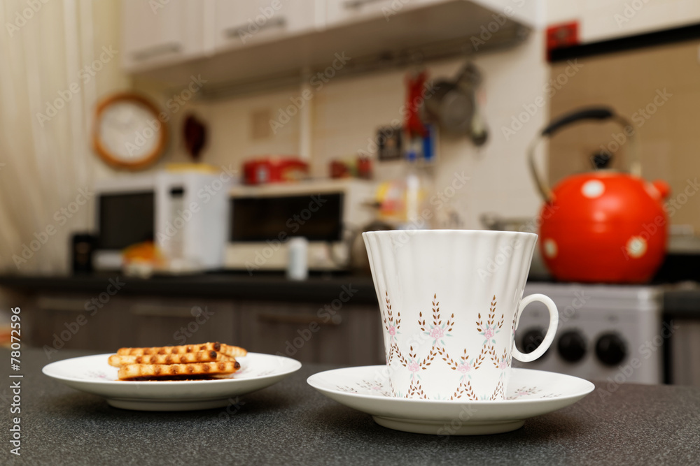 Cup of tea and cookies Cup of tea and cookies