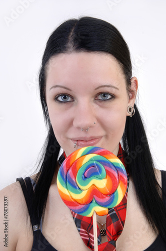Lolli und Frau photo