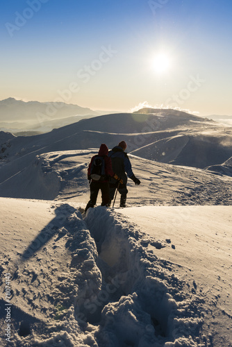Trekking in winter