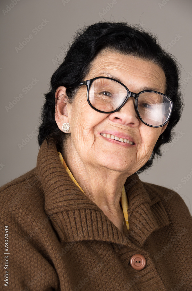 portrait of sweet loving happy grandmother portrait of sweet loving happy grandmother