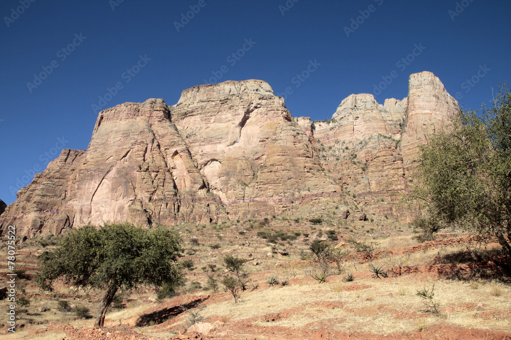Fototapeta premium Nature of Lalibela Ethiopia