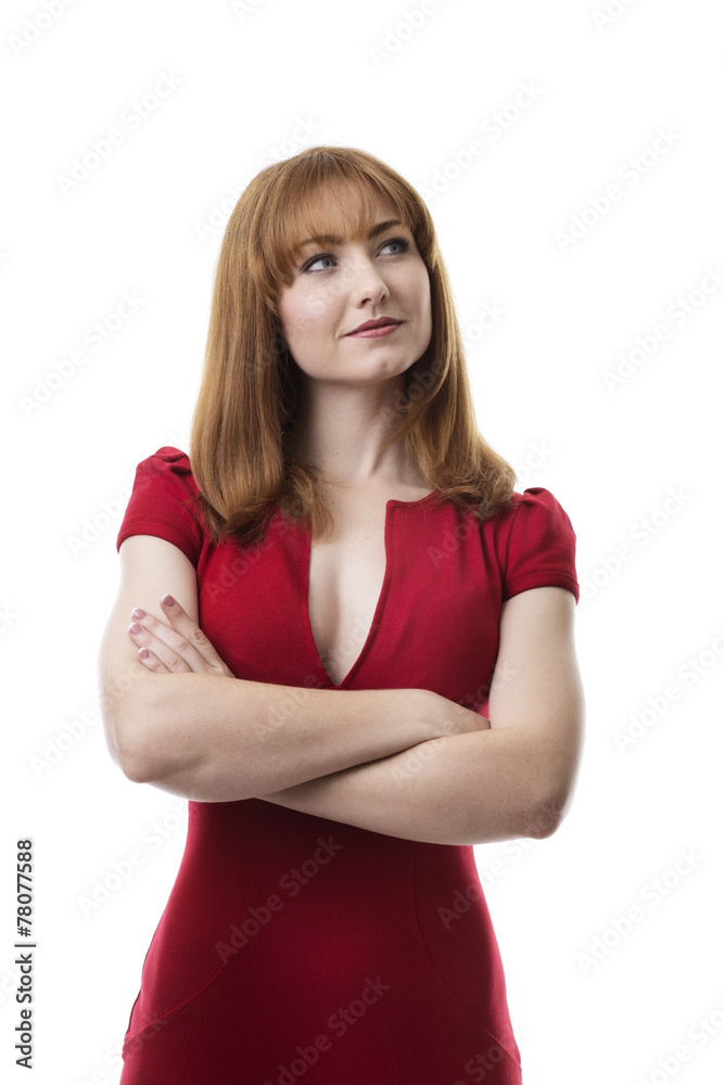 business woman in a dress business woman in a dress