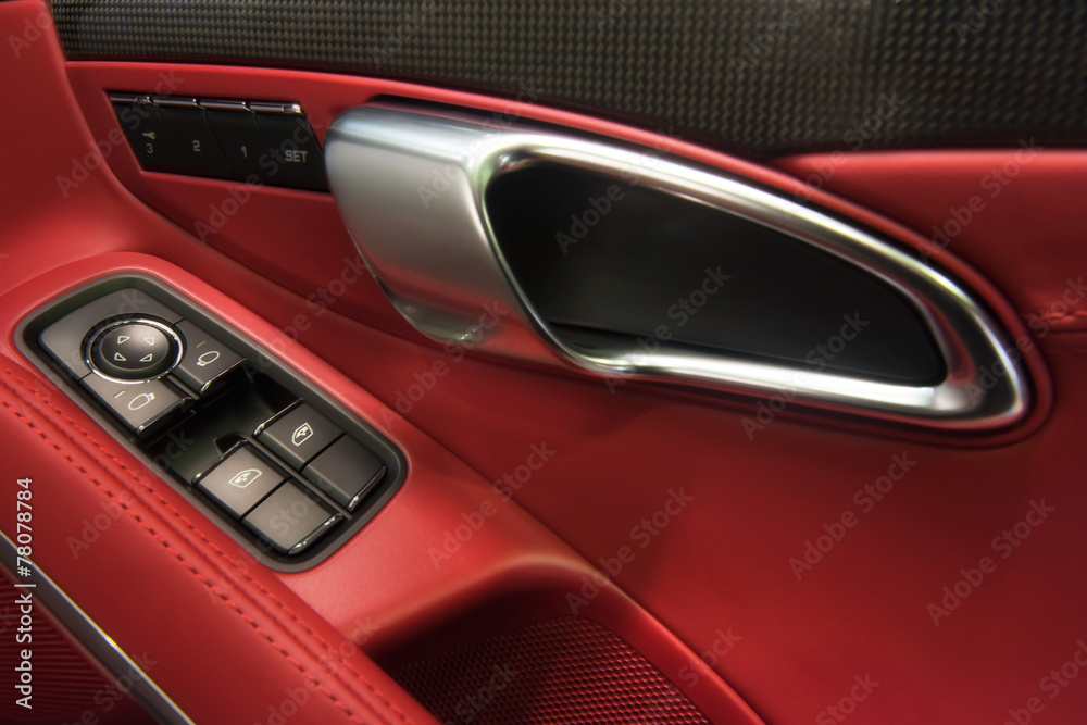Obraz premium car interior close up