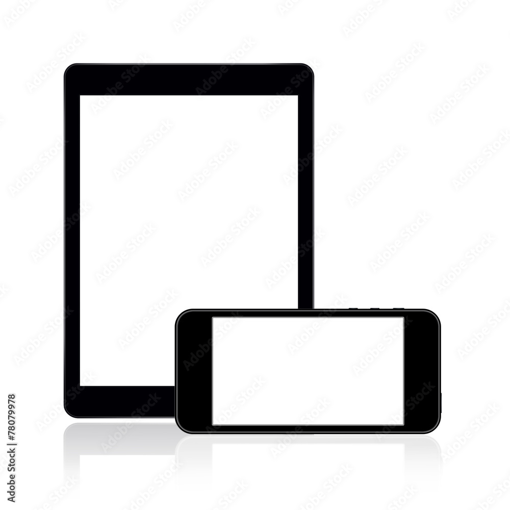 Tablet pc and smartphone Tablet pc and smartphone