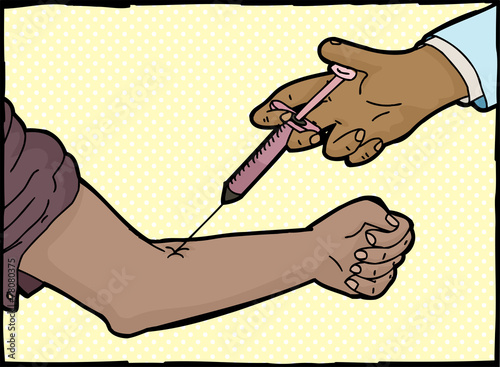 Close Up Blood Test
