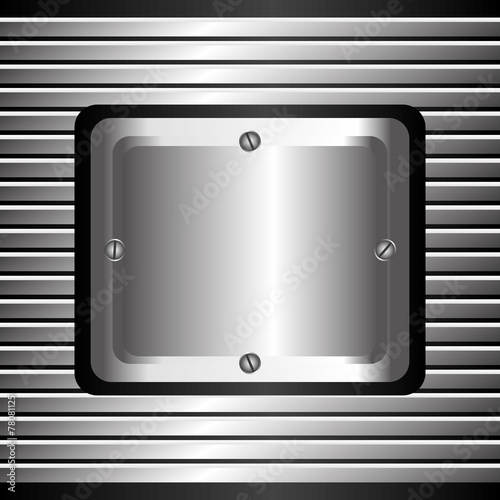 Metal design, vector illustration.