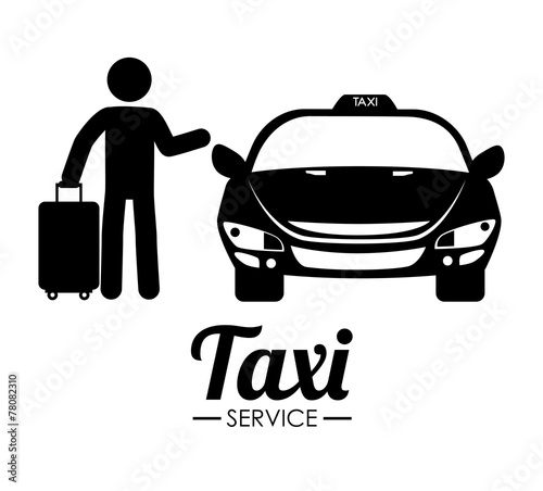Taxi design, vector illustration.